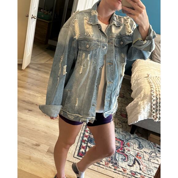 Levi Strauss oversized denim jacket size Medium - Picture 5 of 6